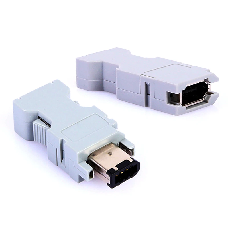 1394-6P Yaskawa Panasonic CN3 SM-6P Encoder Plug Replaces 55100-0670 Gold-Plated Head