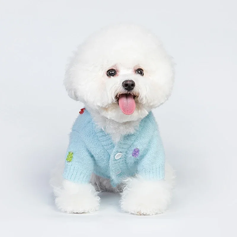 Dog Imitation Mink Velvet Sweaters Pet Cat Winter Warm Cardigan Clothing Chihuahua Yorkies Sphinx Cat Luxury Sweater Clothes