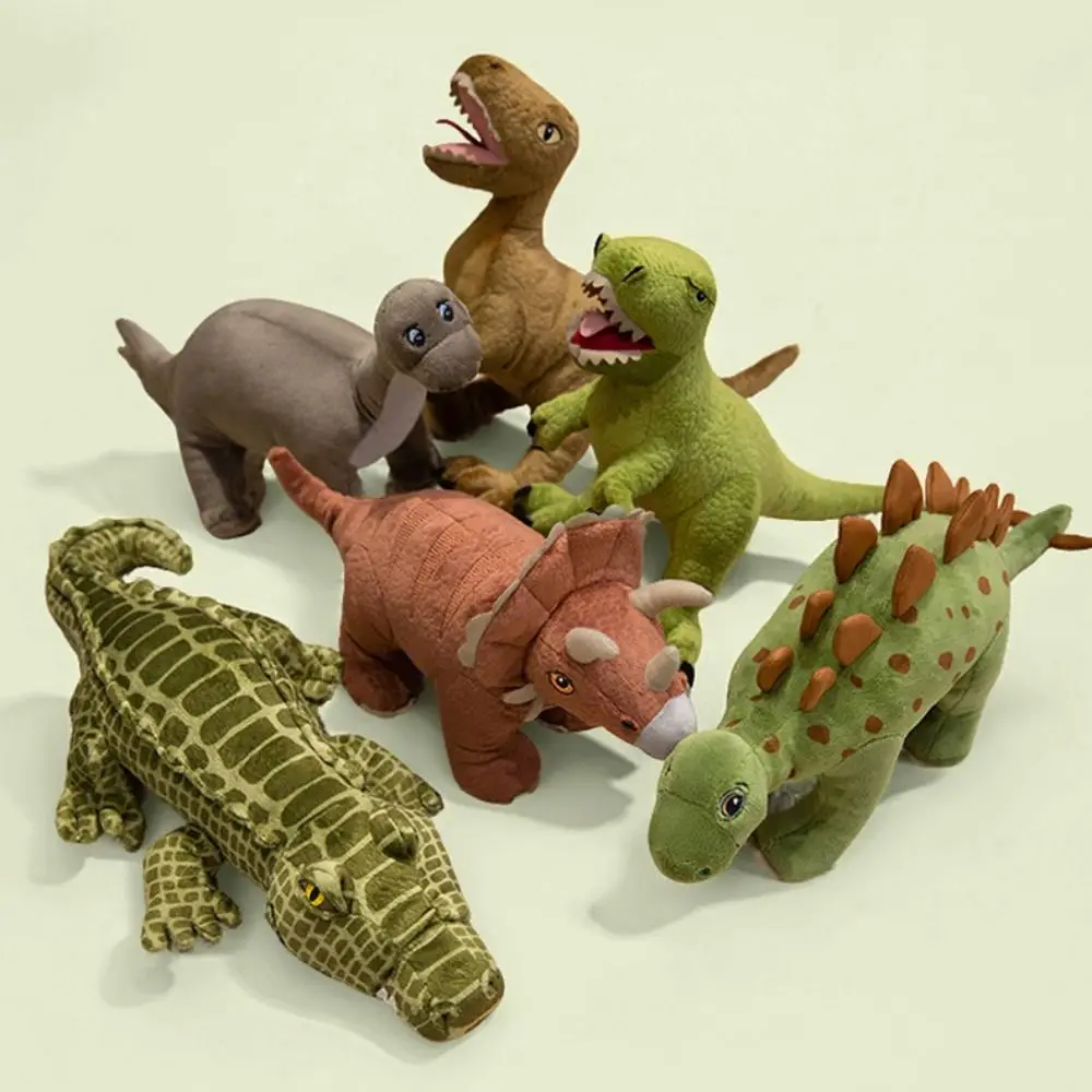 PP Katoen Groene Triceratops Pop Velociraptor Tyrannosaurus Rex Dinosaurussen Pluche Kussen Comfortabele Collectie