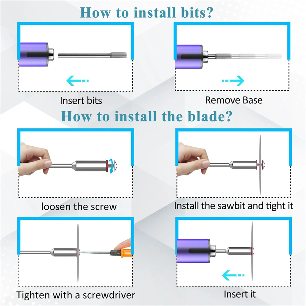 

Электрическая гравировальная ручка AA98 с подсветкой, мини-электрические машины DIY, перезаряжаемый через USB беспроводной вращающийся инструмент
