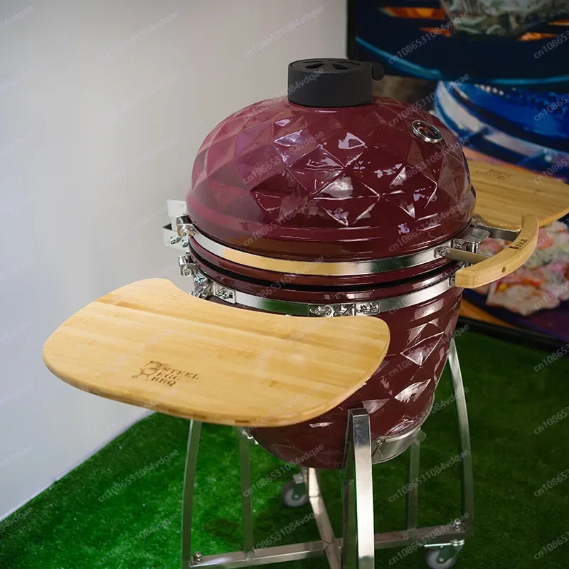 

21, уличный гриль-барбекю, дымовая гриль, керамическое тушеное gRill, американская пицца, патио, древесный уголь, GRill