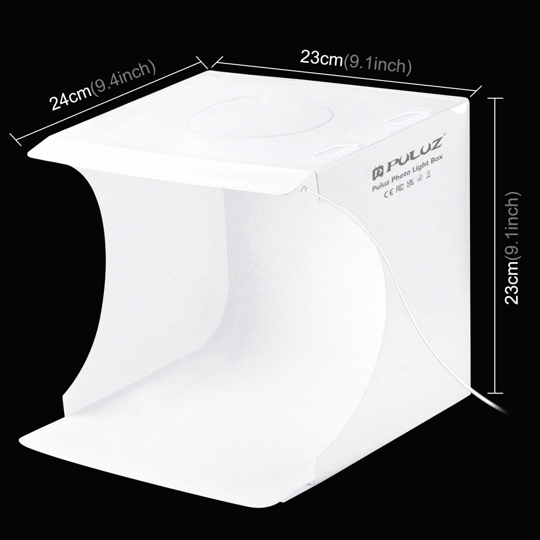 20cm Folding Portable Include 2 LED Panels 1100LM Light Photo Lighting Studio Shooting Tent Mini Box Kit with 6 Colors Backdrops
