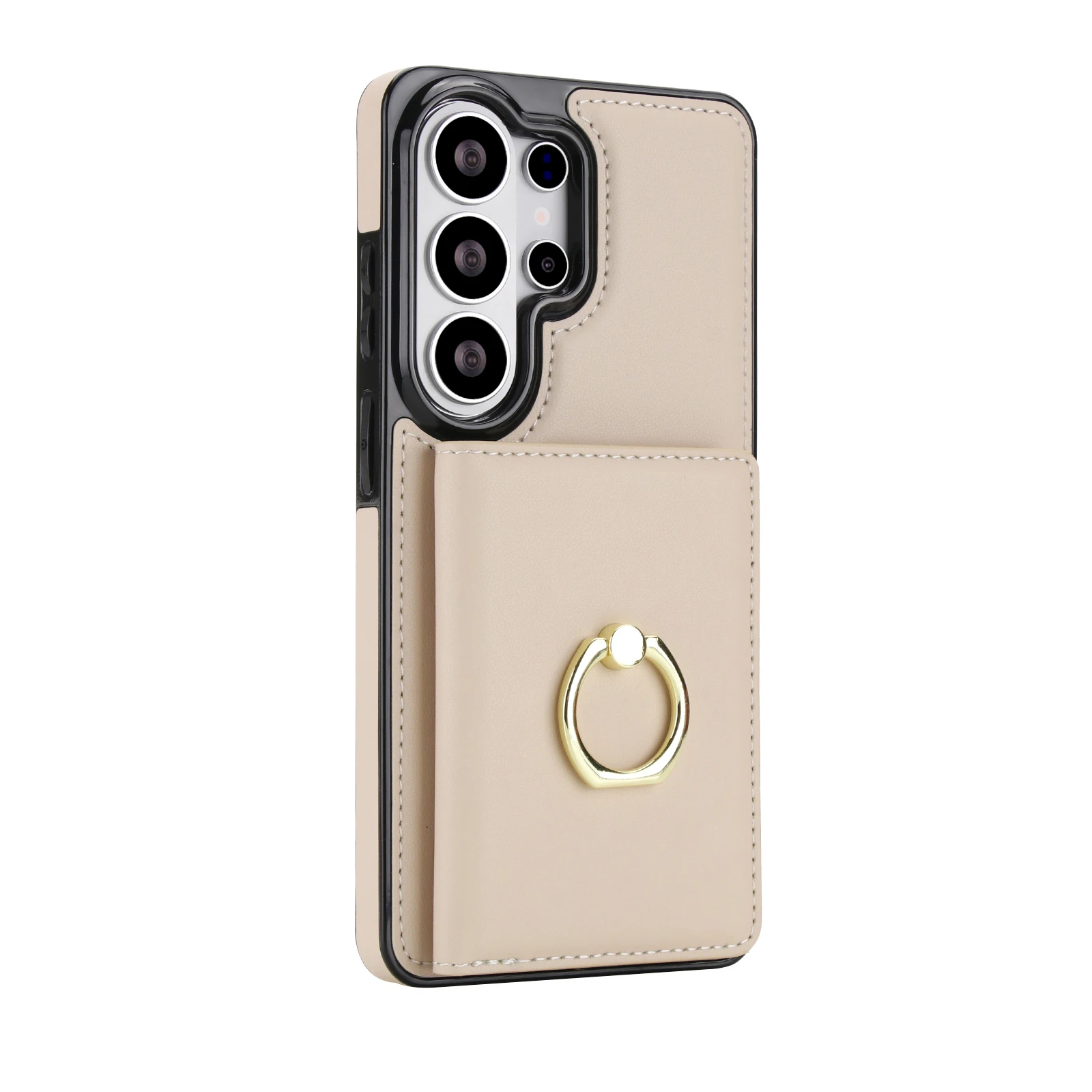 Samsung Galaxy S23 S24 S25 S26 Ultra Plus A56 A36 A26 A16 A55 A35 A15 lederen portemonnee hoesje met kaarthouder en ringstandaard