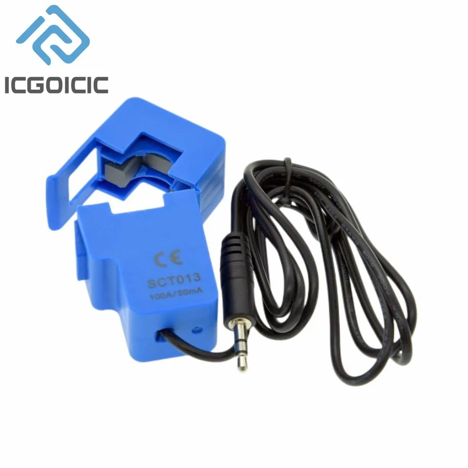 SCT-013-000 30A 50A 100A  Open-Close Current Transformer SCT013 Non-invasive AC Current Sensor Split Core Current Transformer