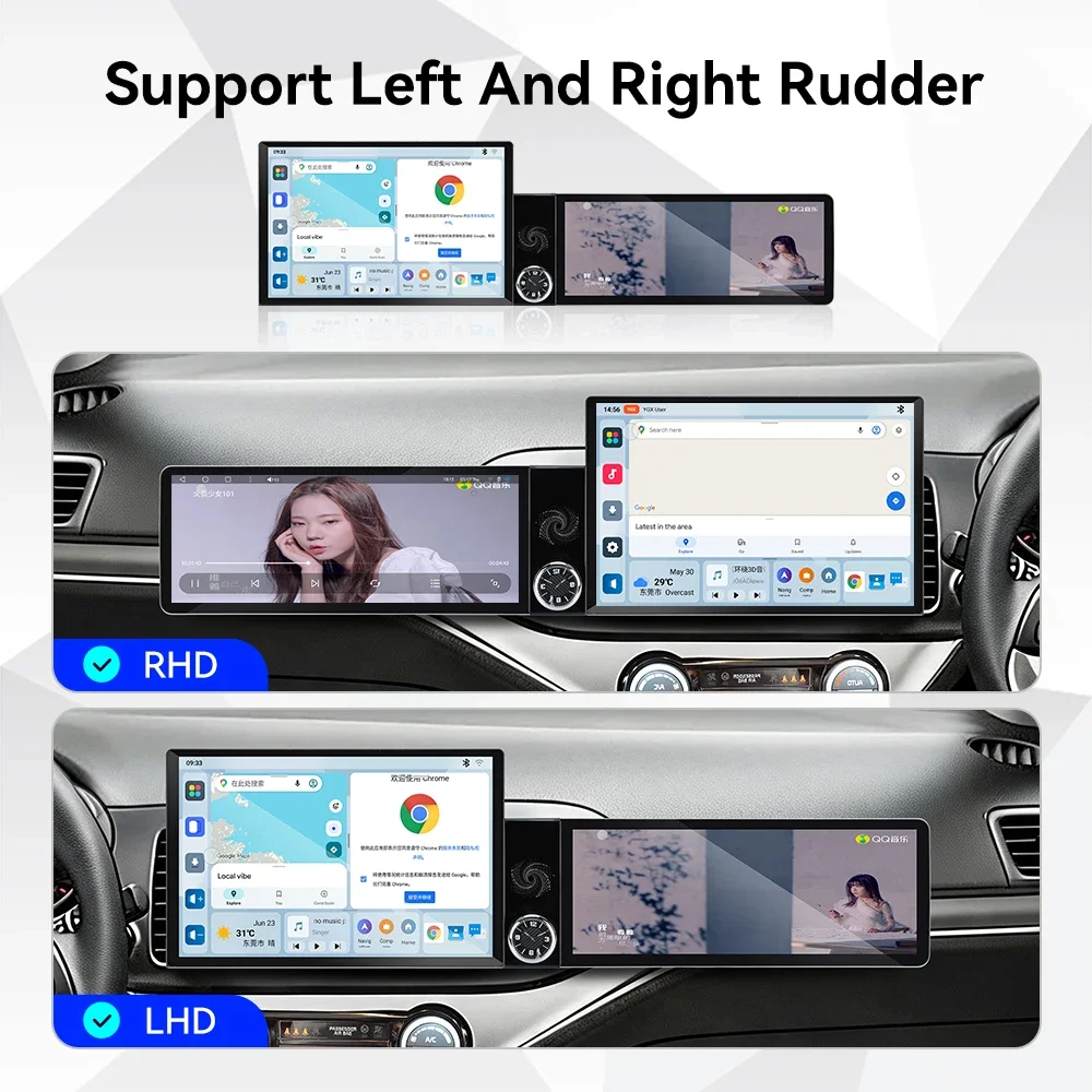 13.1 Inch Dual Screen Android 15 Car Radio for Kia Picanto 2011-2017 8Core CPU Wireless CarPlay Android Auto GPS 360 Panoramic