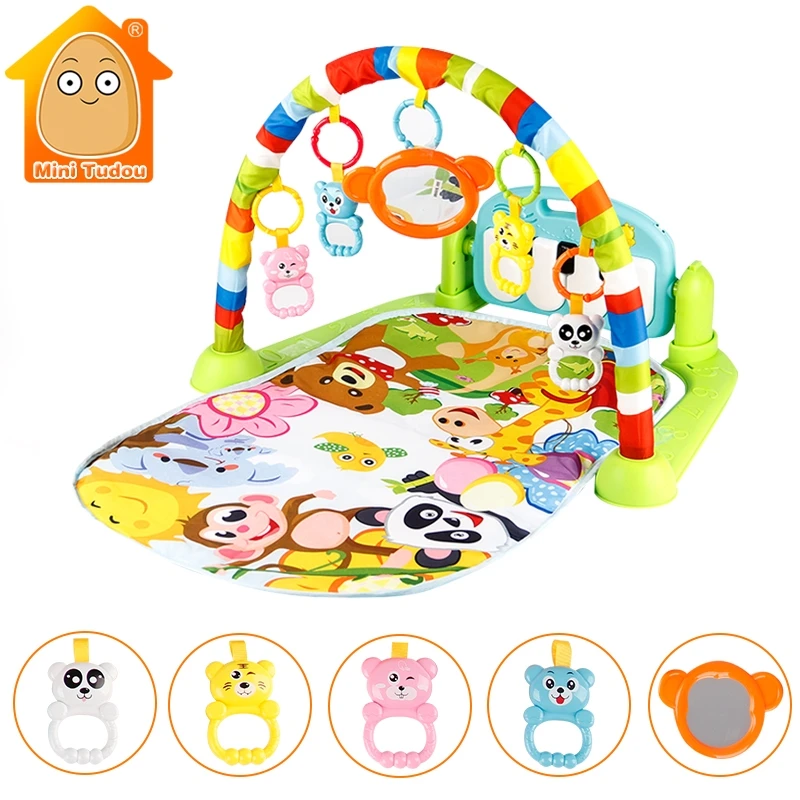 

Baby Play Music Mat Carpet Toys Kid Crawling Play Mat Game Develop Mat with Piano Keyboard Infant Rug Early Education Rack Toy