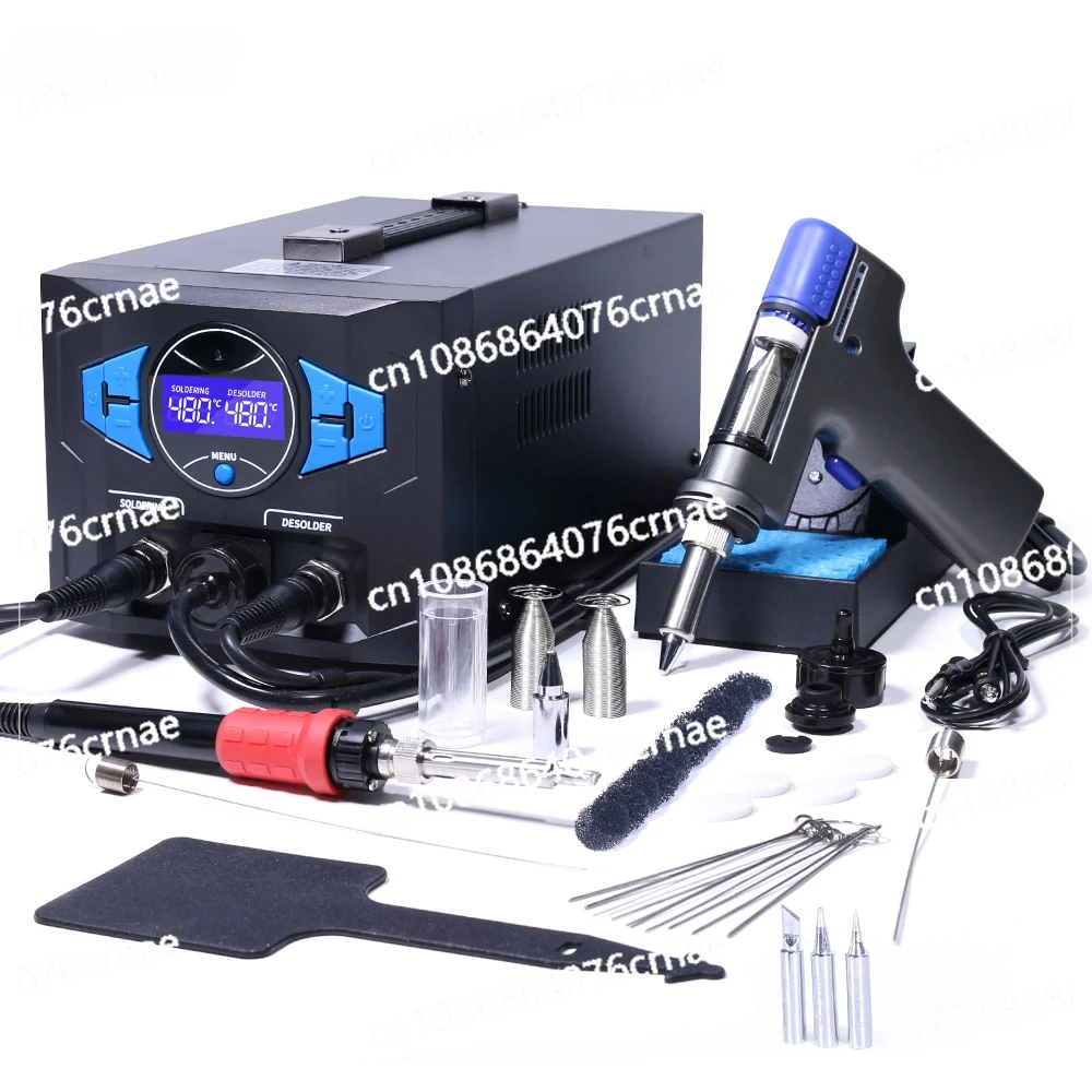 

ESD Safe Desoldering Station with Fast-Heating Desoldering Gun and Soldering Iron High Power