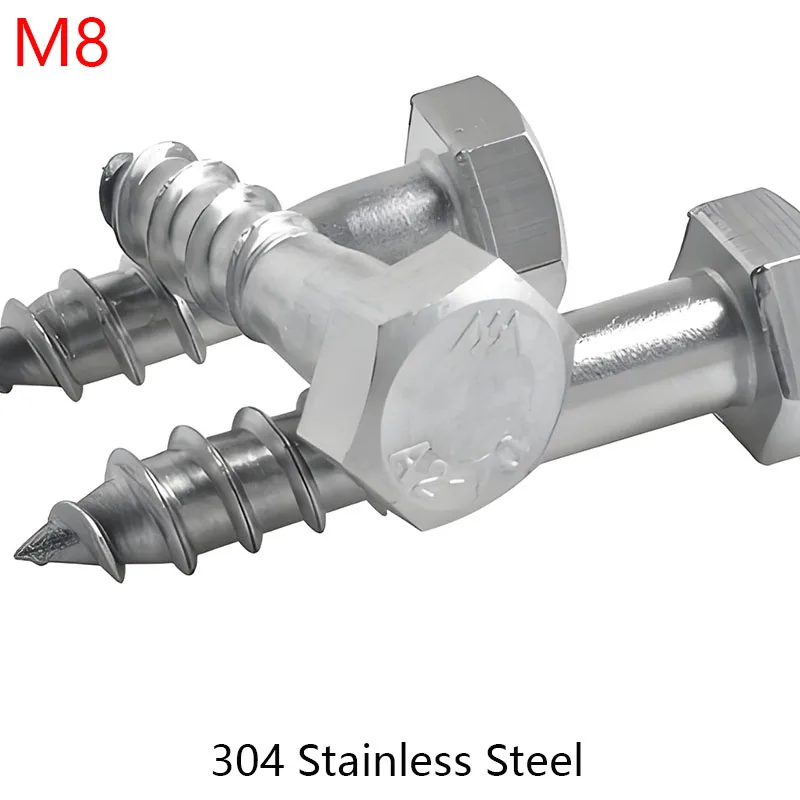 M8 Hex Lag Bolts Fo… - image