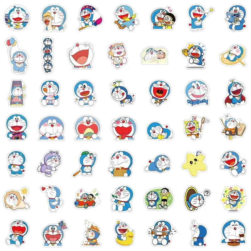 103 шт., набор наклеек Doraemon, украшения «сделай сам», водонепроницаемые наклейки в стиле аниме, милый чехол для телефона, кавайная упаковка, принадлежности для рукоделия кожи ноутбука