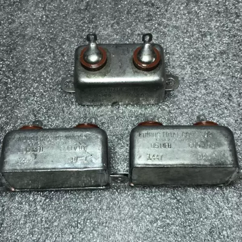 1-5PCS Antique American Industrial 0.05UF generation 0.047UF600V gallbladder machine coupled oil immersed capacitor