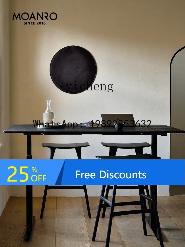 

LYY Moanro Stool Makeup Oak Solid Wood Nordic Stool