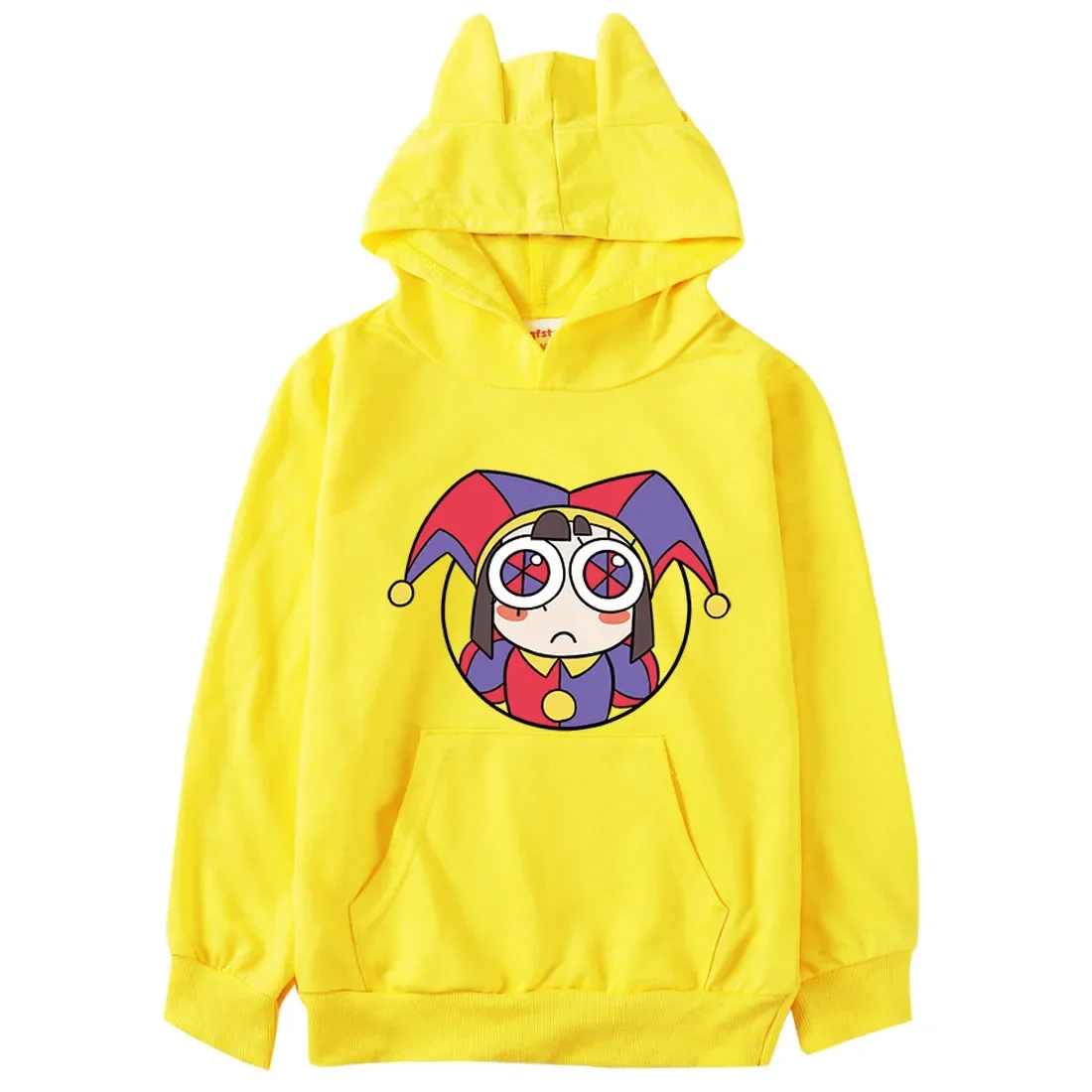 Newest Movie Circo Digital Ropa Clothes Kids Cartoon Pomni and Jax Hoodie Toddler Girls Hooded Sweatshirts Boys Casual Outerwear