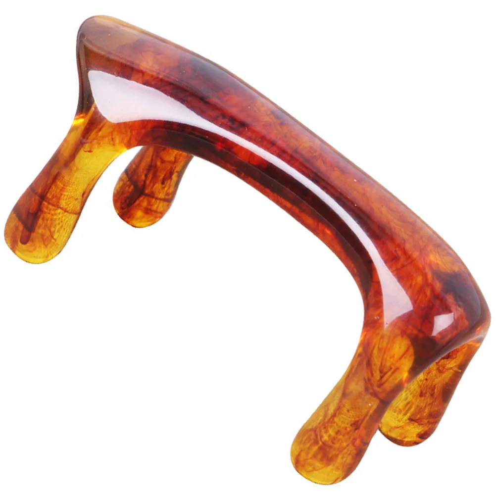 Petit masseur portatif en résine, outil de Massage du cou, des épaules et du visage, réutilisable, lisse et confortable, masseur de points d'acupuncture, outil de Massage en résine