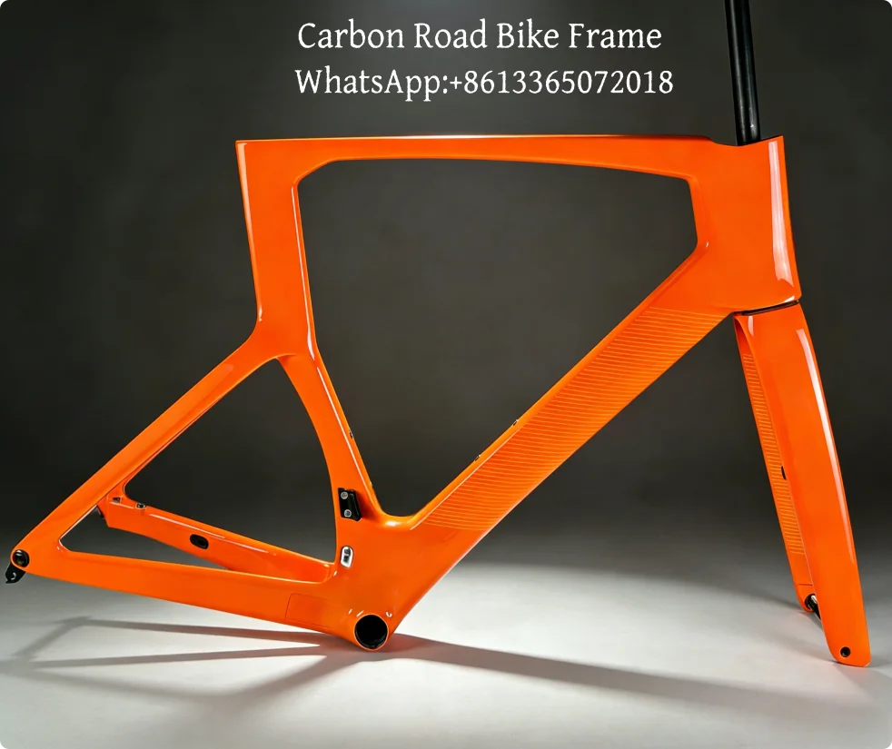 

2025 RC Road Bike Frameset Di2/Mechanical Compatible T1100 UD Carbon Frame Full Internal Cable Routing BB86