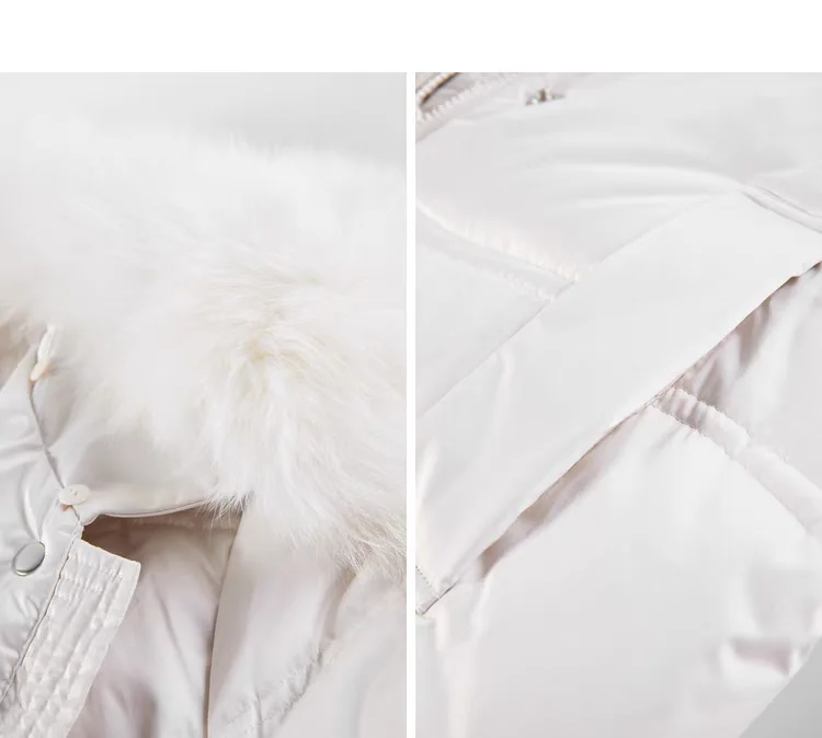 

Ele Long down Jaet with Belt Faionable Winter New Arrival Women's Clothing by Niujia 2025 Sli Commute Sle Du ...