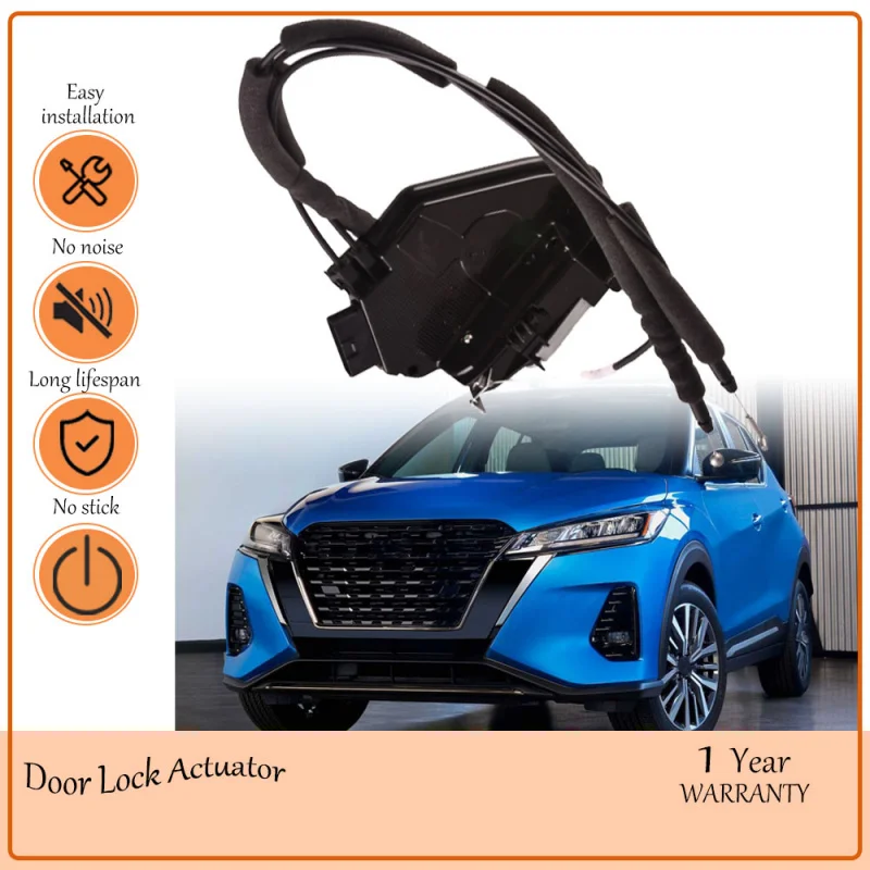 Rear Left Power Door Lock Actuator Door Latch with Cables,Fits For 2018-2024 Nissan Kicks,oem 825019VB1A,82501-9VB1A