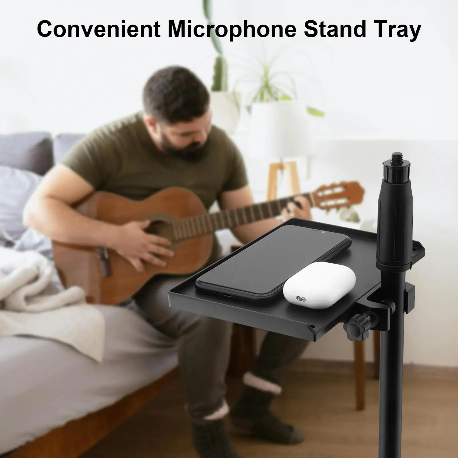 Sound Card Tray Live Microphone Plastic Stand Threaded Clamp Clip Fit for Tripod Bracket Accessories Mobile Phone Bracket