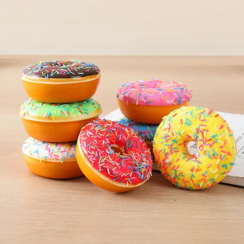 Simulation Donut Stress Relief Squeeze Fidget Toy Food Cake Decompression Toy