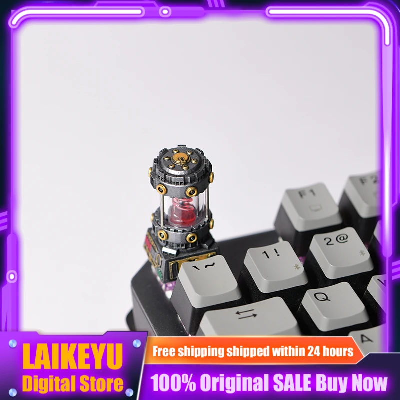 أزمة خزان البيوكيميائية الإبداعية الشرير شفافة أغطية المفاتيح لوحة المفاتيح الميكانيكية شخصية يدوية الصنع أغطية المفاتيح المخصصة هدية جمع