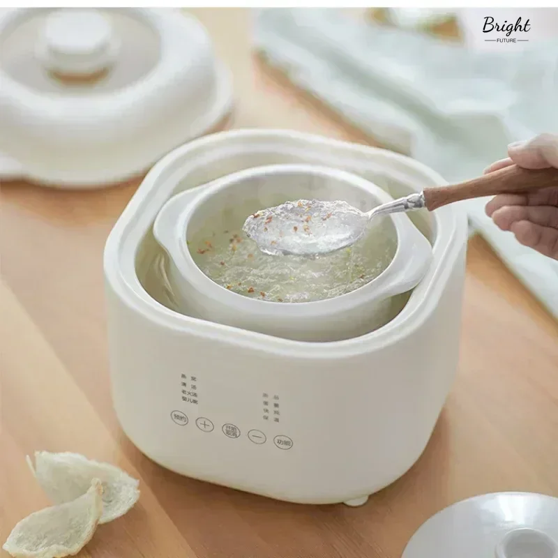 وعاء الحساء الكهربائي المنزلي الجديد عش الطيور إناء عميق إناء للحساء الطبخ عصيدة الله المنزلية الكهربائية إناء عميق جديد #3