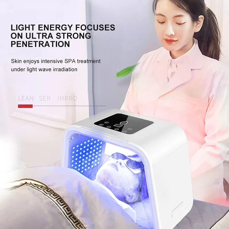 7 ألوان LED آلة الفوتون ترطيب الجلد نانو رذاذ LED الوجه والجسم سبا العناية بالبشرة قناع الجمال ترطيب الجلد سبا الاستخدام المنزلي #2