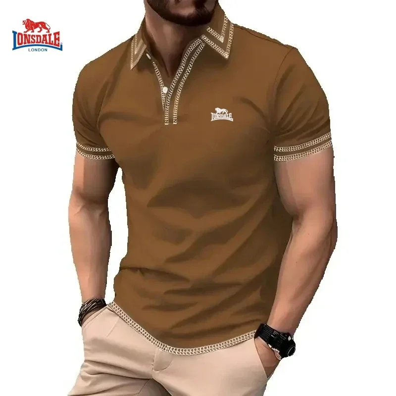 

Men's Summer Embroidered Casual Fashion Short Sleeve POLO Shirt Comfortable Top