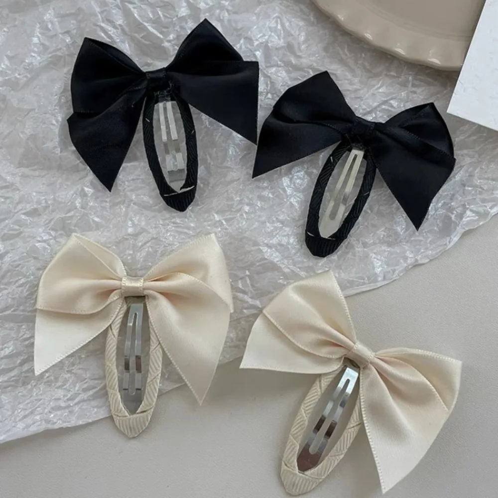 Cute Oval Hair Clip And Sweet Girl Heart BB Clip Student Bow Hairpins Bangs Side Clip Versatile Headwear