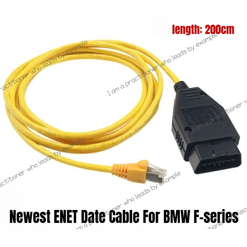 最新の ENET データケーブル BMW F シリーズ ICOM コーディング OBD2 インターフェースケーブル BMW OBDII スキャナーデータツール用