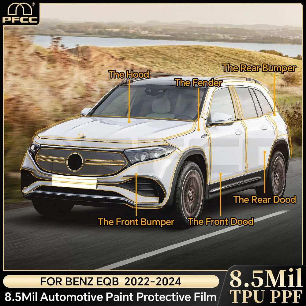 

PPF for Mercedes-Benz EQB 2022 2023 2024 Scratch Resistant TPU Invisible Car Body Paint Protection Film Clear Bra Kit Accessorie