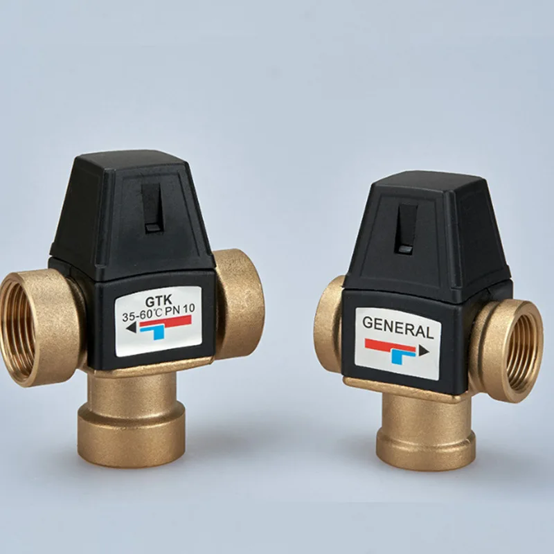 صمام خلط ثرموستاتي نحاسي، صمام ترموستاتي لسخان المياه بالطاقة الشمسية، صمام خلط تسخين الأرضية #2