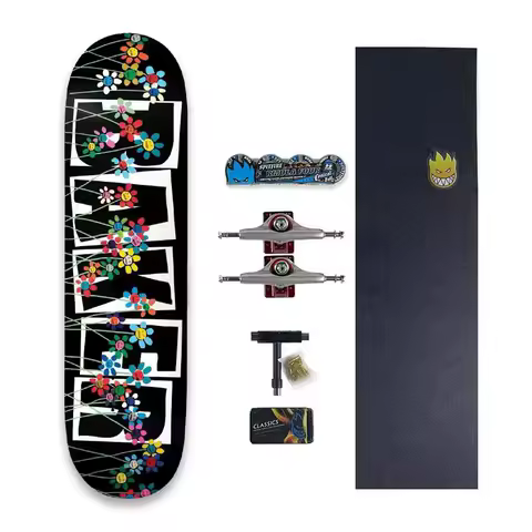Baker Thrash Skateboard Double RockerSets Complete Pro 100% Canada Maple Deck 7.75/8.0/8.25/8.5 Inch 7 Ply Cold Pressing