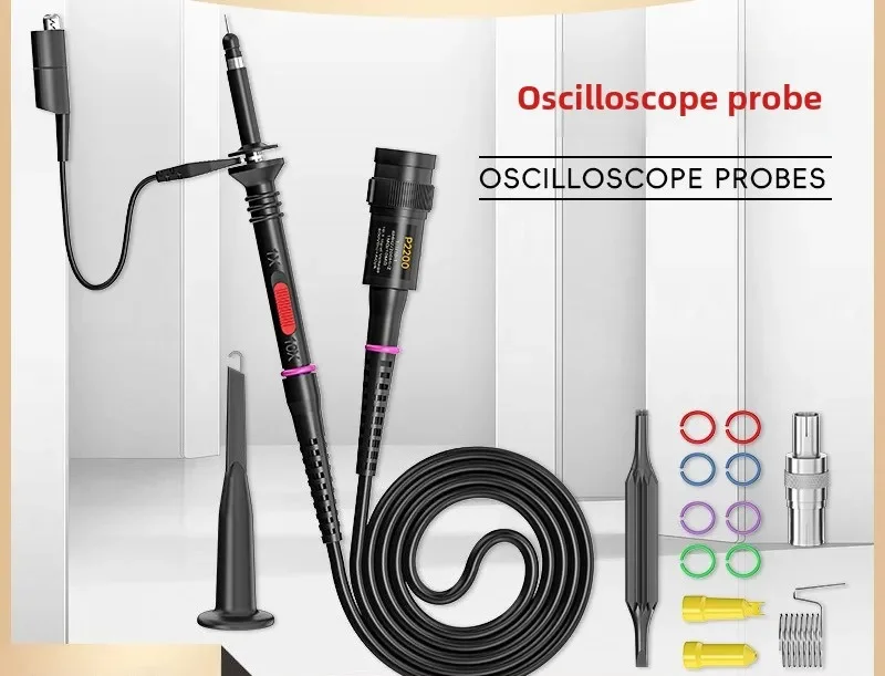 10 to 1P2200 X1/X10 200MHz oscilloscope probe, oscilloscope probe probe