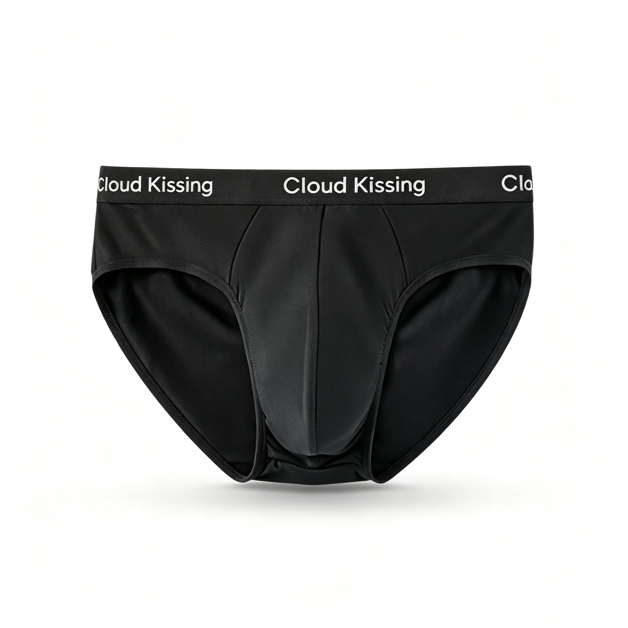 Essential Single Black Men's Seamless Briefs Breathable Quick Dry with Stay-Put Elastic Waistband Comfort Underwear