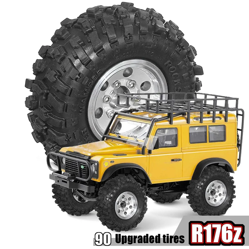4 قطعة 51 مللي متر 1.0 بوصة معدنية Beadlock عجلة الإطارات مجموعة ل 1/18 1/24 RC الزاحف سيارة TRX4M SCX24 FCX24 ترقية أجزاء-A77G