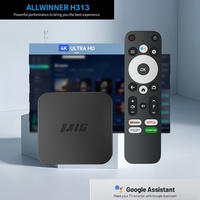 Global U16 TV Box Smart Streaming Media Player TV Box AllwinnerH313 Android13 2.4G&5G Wifi 4K Bluetooth Google Assistant