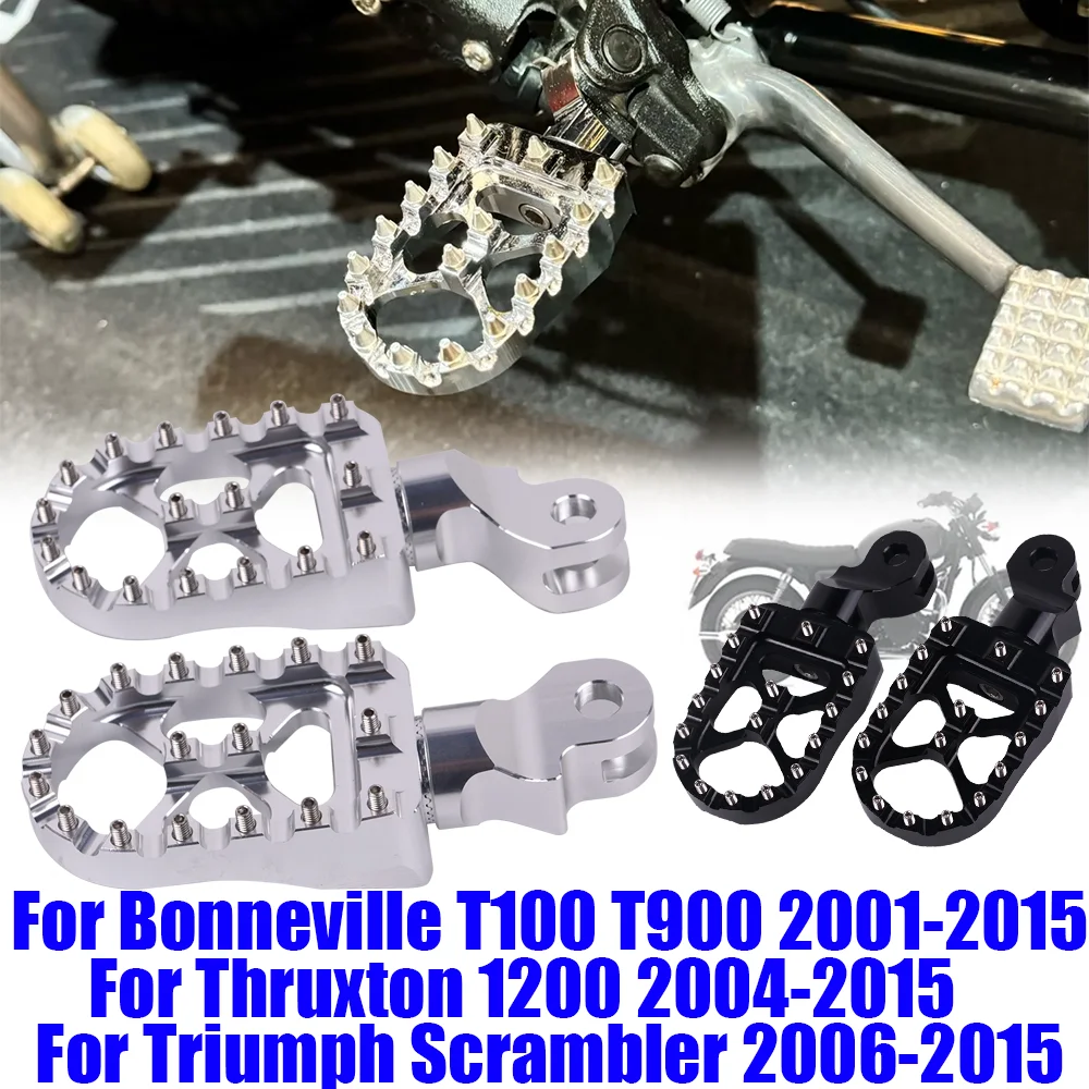 

Motorcycle Accessories Front Footrests Footpegs Foot Pegs Pedals For Triumph Bonneville T100 T900 Trunxon 1200 Scrambler 900