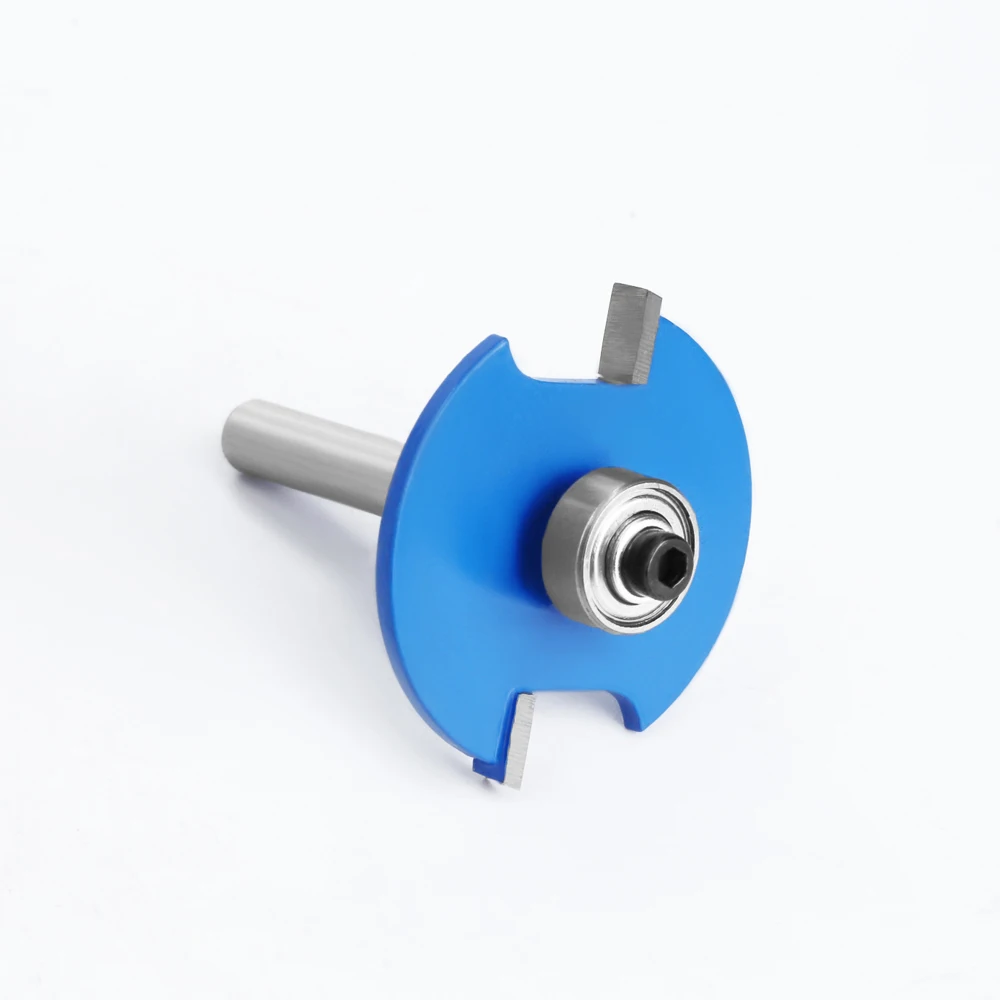 Imagem -02 - Shank T-slotting Router Bit T-sloting Biscuit Joint Slot Cutter Articulação Slotting Altura Fresagem Madeira Trabalhando mm mm 6.35 mm 1pc