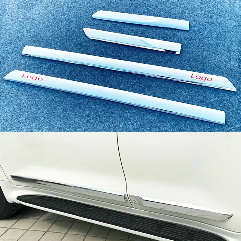 

For Toyota Land Cruiser 300 Series LC300 21 22 ABS Chrome Side Door Body Molding Line Cover Trim Protector Exterior Accessories