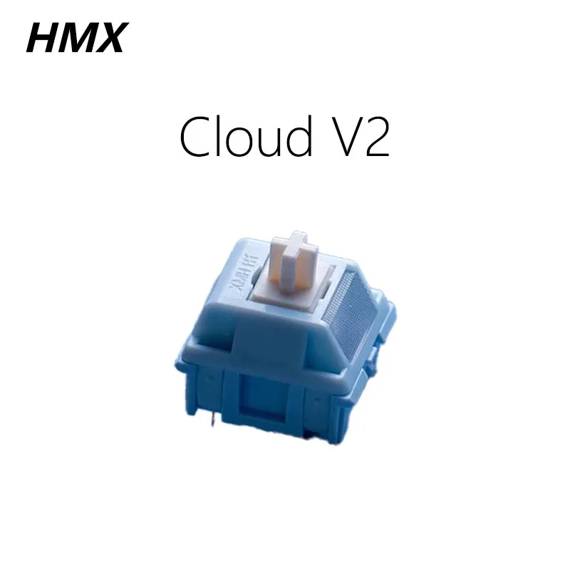 

HMX Cloud V2 Switch 5 Pin RGB Yogurt R2 Crisp Click Tactile 37g Game Player Mechanical Keyboard Hot Swap Custom Switches