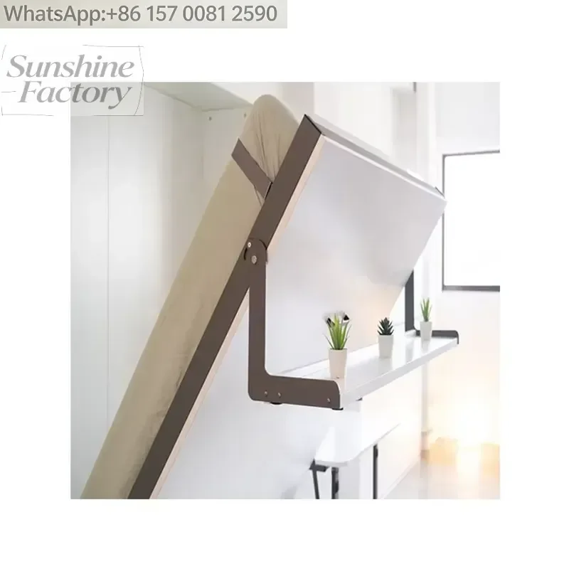 2021 Latest New Design Style Hot Sale Hidden Mechanism Invisibility Full Storage Bed Frame