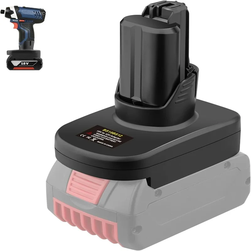 

Adapter Converter for Bosch 18V GBA Batteries BAT607 BAT614 BAT607G Convert to for Bosch 12V and 10.8V Power Tools
