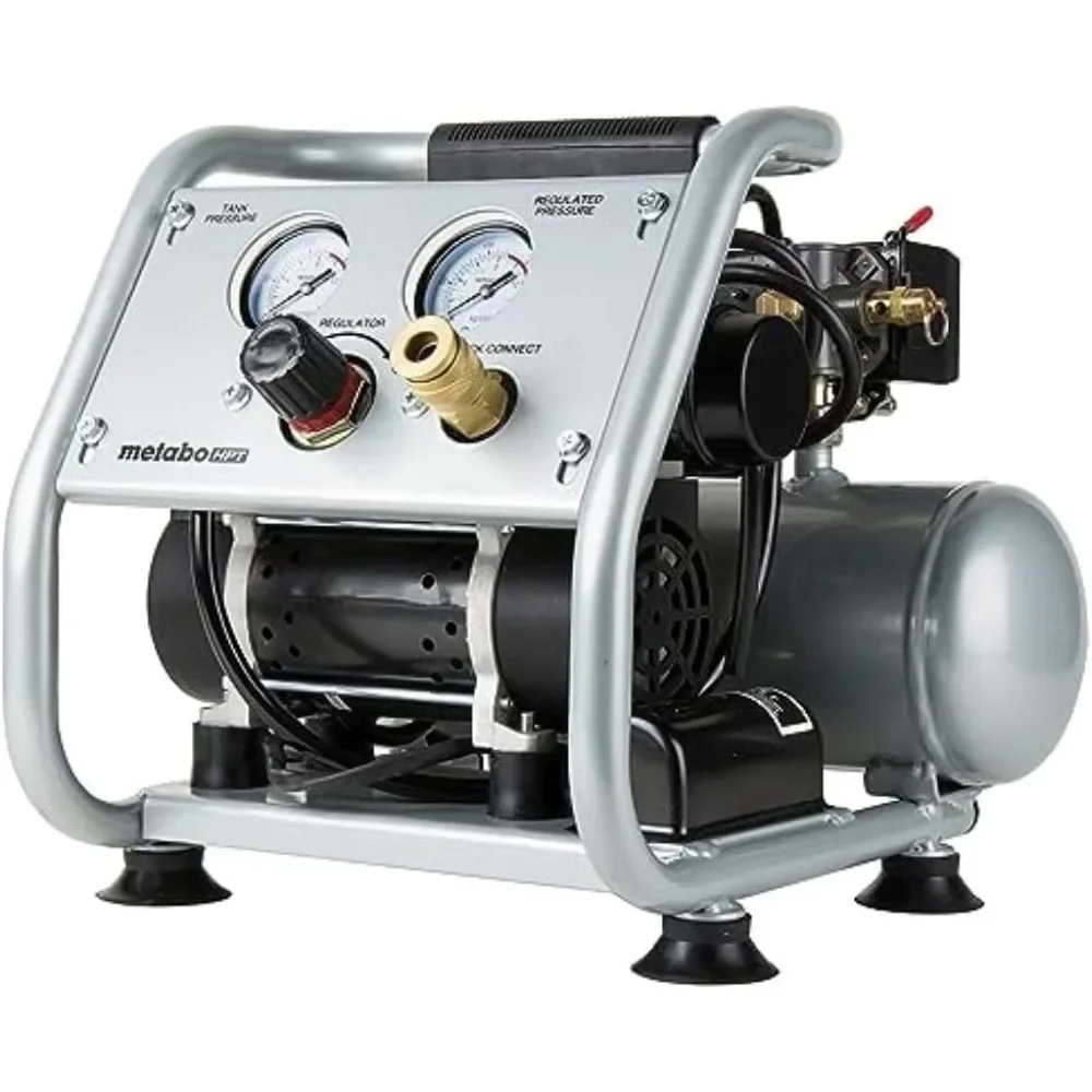 Quiet Air Compressor 125 PSI 1 Gallon Oil-free Pump Provides High Durability with No Maintenance