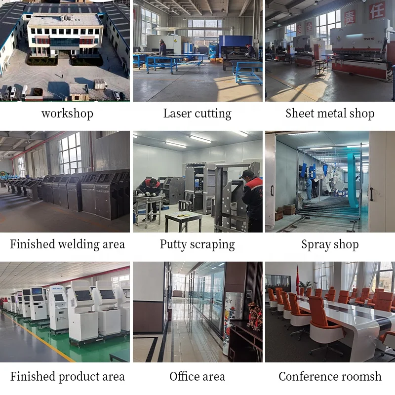 Segnaletica digitale con display LCD touch screen per chiosco self-service con informazioni interattive da pavimento da 55 pollici