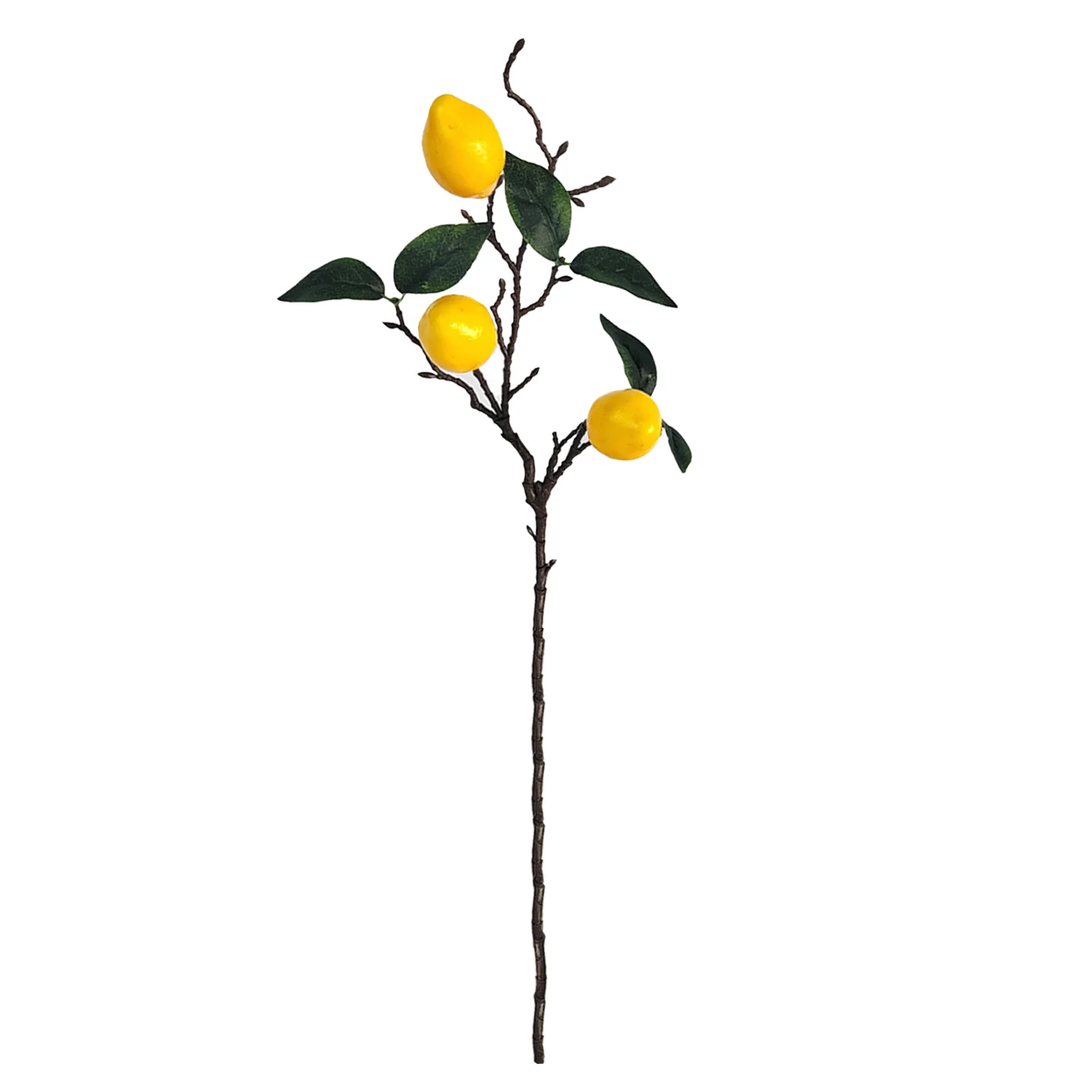 1pc Artificial Lemon Branches For Kitchen Party Decoration Yellow Fake Lemon Decor Farmhouse Style Home Table Centerpiece