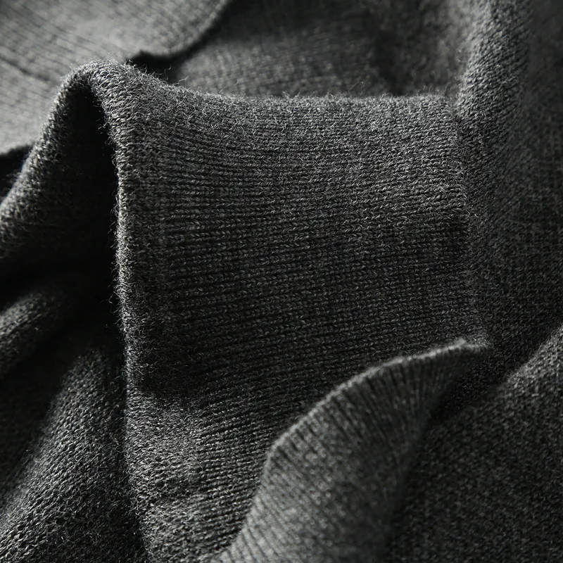 Image 5: Une petite quantité de marchandises de qualité! 100! Laine! Pull en tricot doux et ajusté à col rabattu pour l'automne et l'hiver – Nouvelle collection