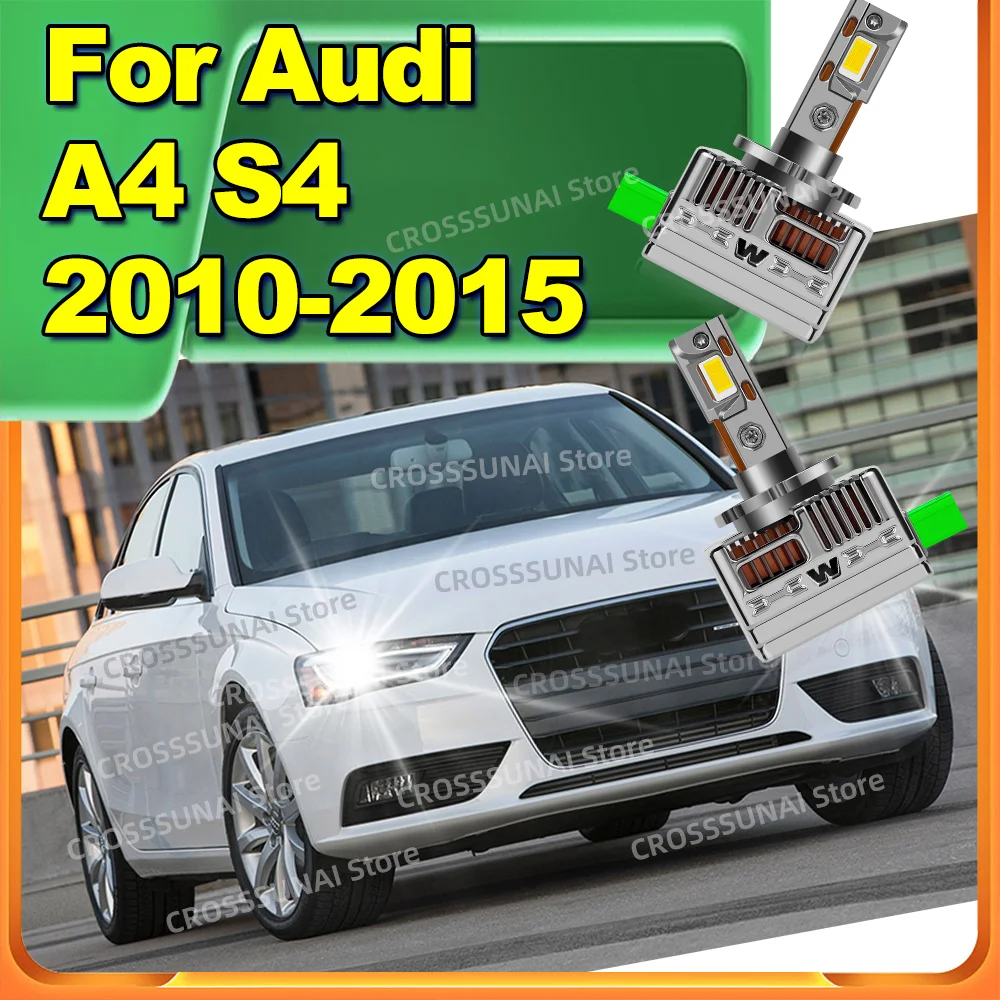 

LED Canbus Headlight Bulb 6000K Lights 50000LM Auto Lamp For Audi A4 S4 2010 2011 2012 2013 2014 2015