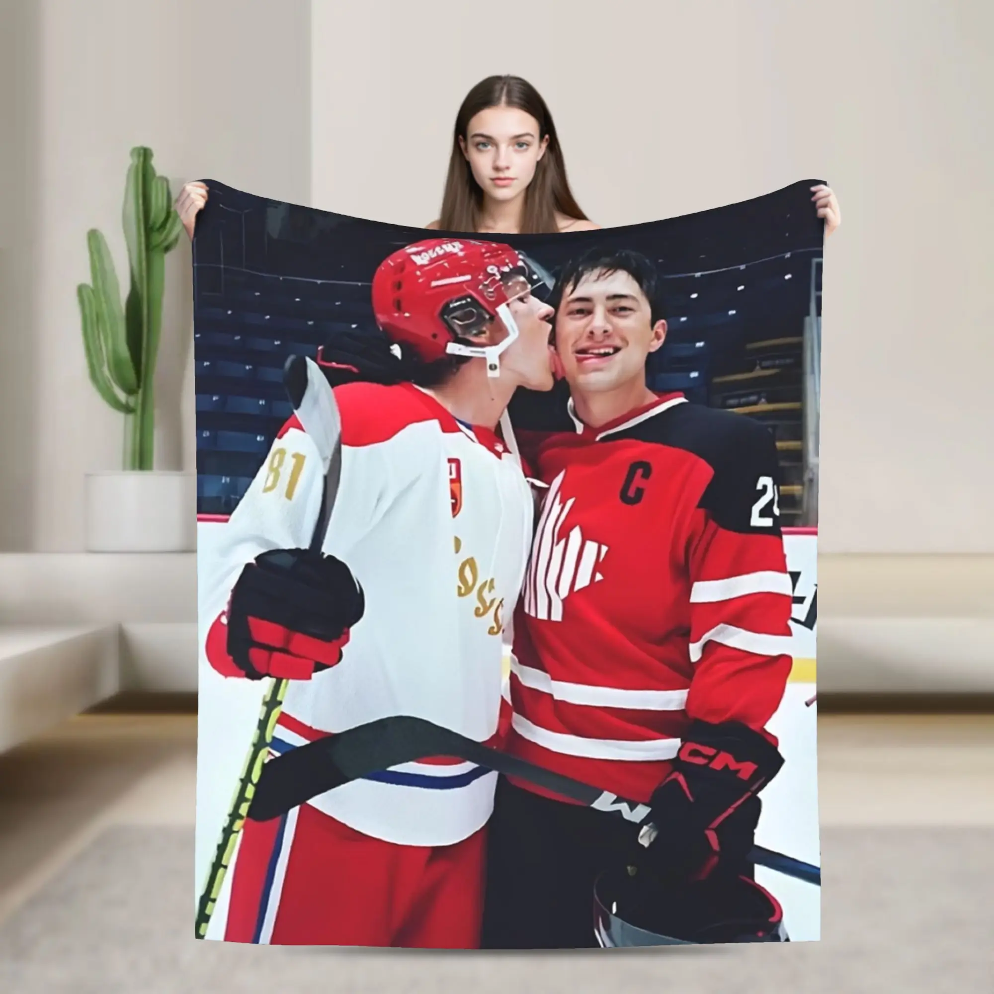 Heated Rivalry Blanket Warm Cozy Fluffy Hollander and Ilya Rozanov Throw Blankets for Couch 50x60 Multi-size Plush Thin Quilt