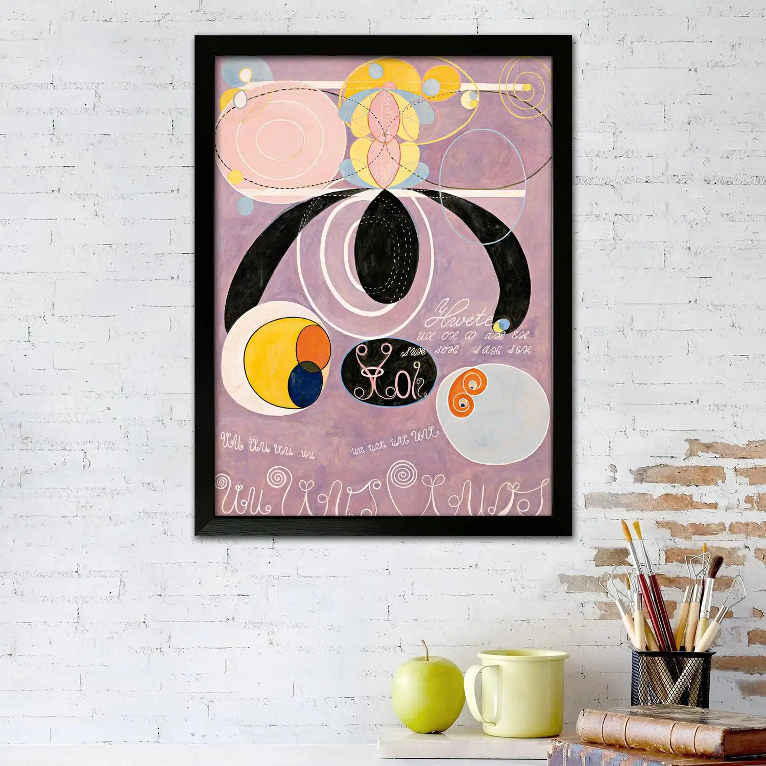 hilma  af klint painting Canvas Art Poster and Wall Art Picture Print, Modern Family Bedroom Decor Posters,Decorative painting