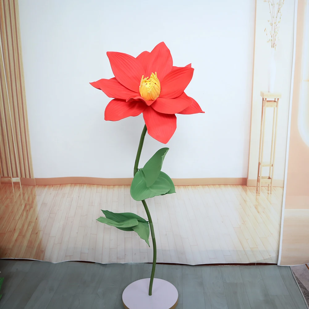 

Artificial Large PE Lotus Set Flower Bouquet Preppy Room Decor Outdoor Christmas Supplies Wedding Party Roadmap Decoration