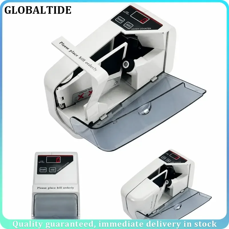 V30 LED Display Mini Portable Bill Counter Battery Plug Money Machine Cash Banknote Currency Counting Device